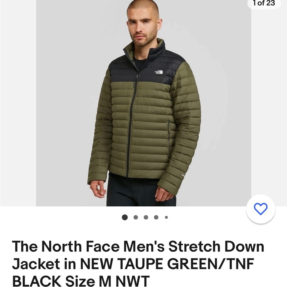 The North face man stretch down jacket size Medium Male